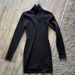 Forever 21 Black Long Sleeve Dress